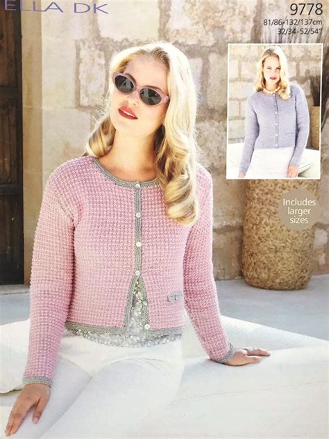 best pattern for chanel jacket|Chanel style cardigan knitting pattern.